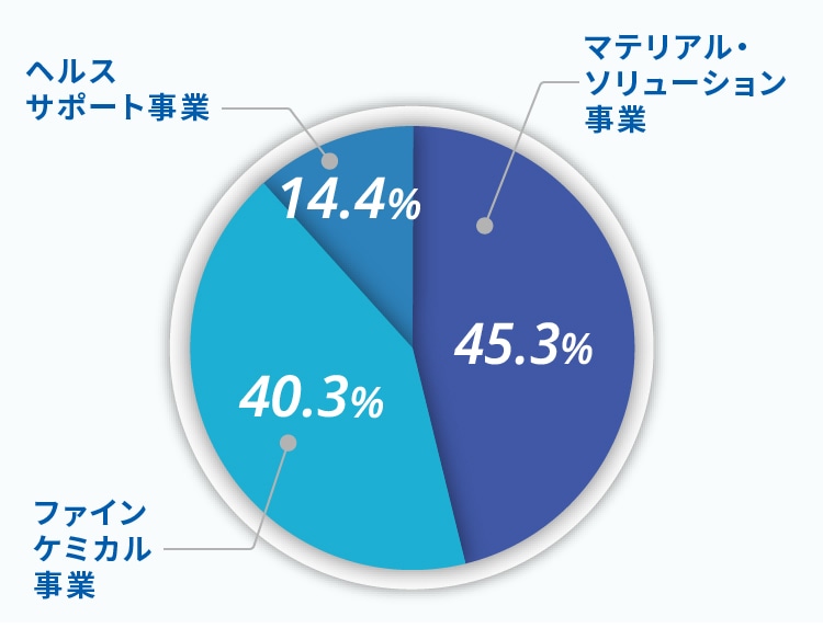 （2021年度連結セグメント別比率）